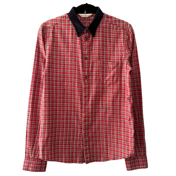 Golden Goose Cotton Plaid Button Down Shirt - Picture 1 of 6